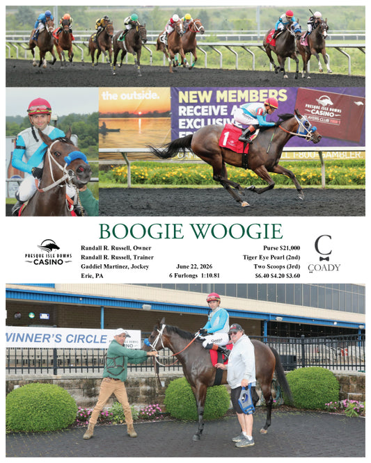 BOOGIE WOOGIE - 06-22-26 - R06 - PID