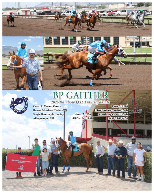 BP GAITHER - 2026 Rainbow Q.H. Futurity Trials - 06-27-26 - R06 - RUI
