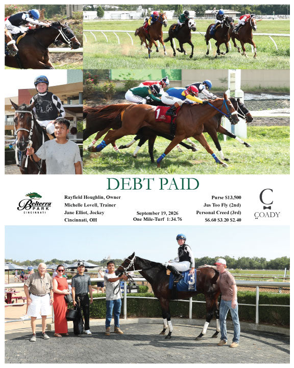 DEBT PAID - 091926 - Race 06 - BTP