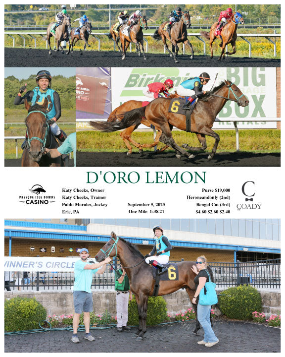 D'ORO LEMON - 09-09-25 - R06 - PID - Coady Media - Kurtis Coady Photography