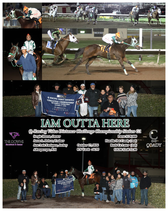 IAM OUTTA HERE - Q-Racing Video Distance Challenge Championship Stakes G1 - 10-17-26 - R06 - ALB