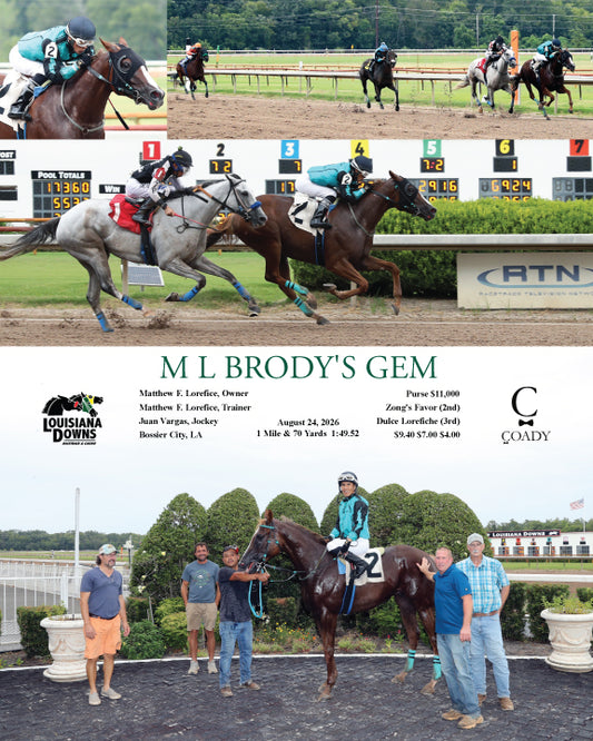M L BRODY'S GEM - 08-24-26 - R06 - LAD