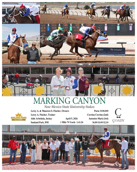 MARKING CANYON - New Mexico State University Stakes - 04-05-26 - R06 - SUN - Coady Media - Kurtis Coady Photography