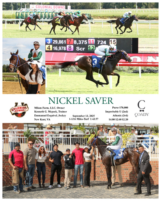 NICKEL SAVER - 09-13-25 - R06 - CNL - Coady Media - Kurtis Coady Photography