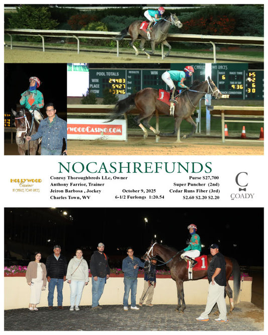 NOCASHREFUNDS - 100925 - Race 06 - CT