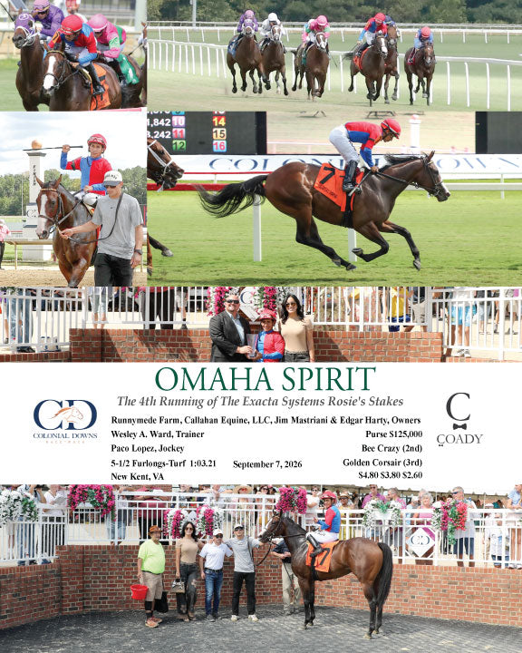 OMAHA SPIRIT - The 4th Running of The Exacta Systems Rosie's Stakes - 09-07-26 - R06 - CNL