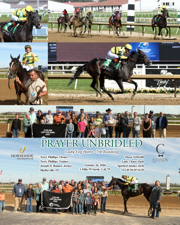 PRAYER UNBRIDLED - Lady Fog Horn - 7th Running - 10-24-26 - R06 - IND - Coady Media - Kurtis Coady Photography