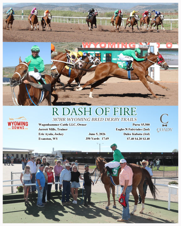 R DASH OF FIRE - 307HR WYOMING BRED DERBY TRAILS - 06-05-26 - R06 - WYO