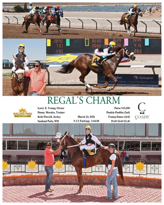 REGAL'S CHARM - 03-23-26 - R06 - SUN - Coady Media - Kurtis Coady Photography