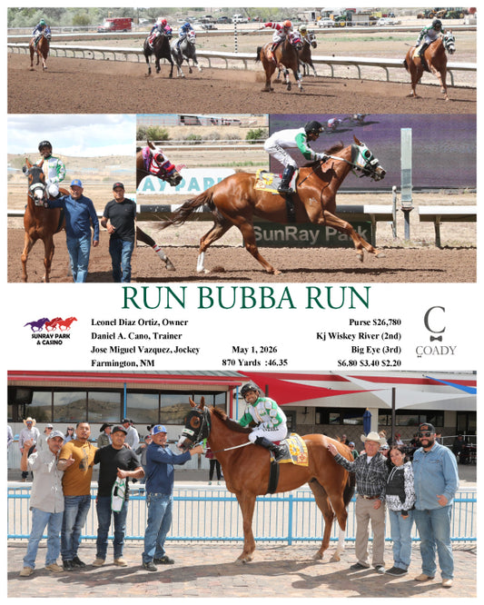 RUN BUBBA RUN  - 05-01-26 - R06 - SRP - Coady Media - Kurtis Coady Photography