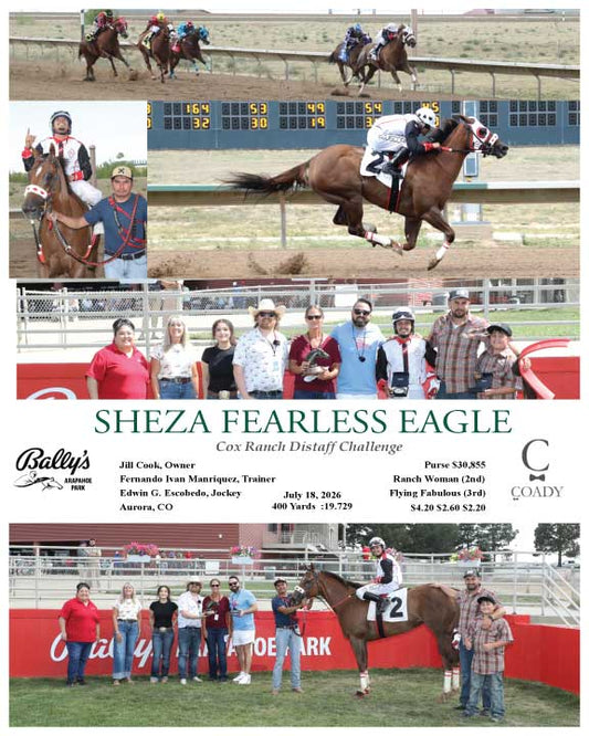 SHEZA FEARLESS EAGLE - 071826 - Race 06 - ARP