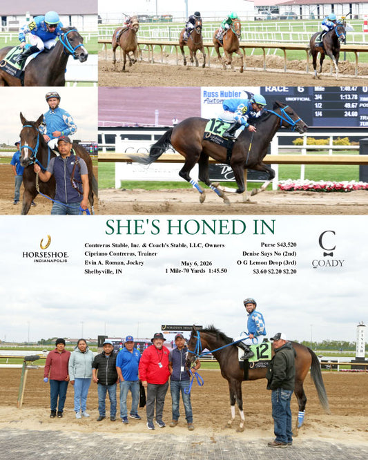 SHE'S HONED IN - 05-06-26 - R06 - IND - Coady Media - Kurtis Coady Photography