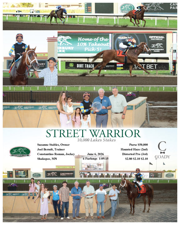 STREET WARRIOR - 10,000 Lakes Stakes - 06-06-26 - R06 - CBY