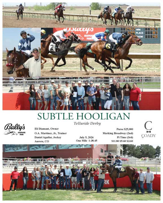 SUBTLE HOOLIGAN - Telluride Derby - 07-05-26 - R06 - ARP
