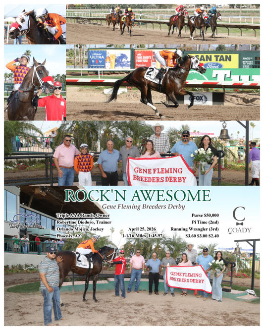 ROCK'N AWESOME - Gene Fleming Breeders Derby - 04-25-26 - R06 - TUP - Coady Media - Kurtis Coady Photography