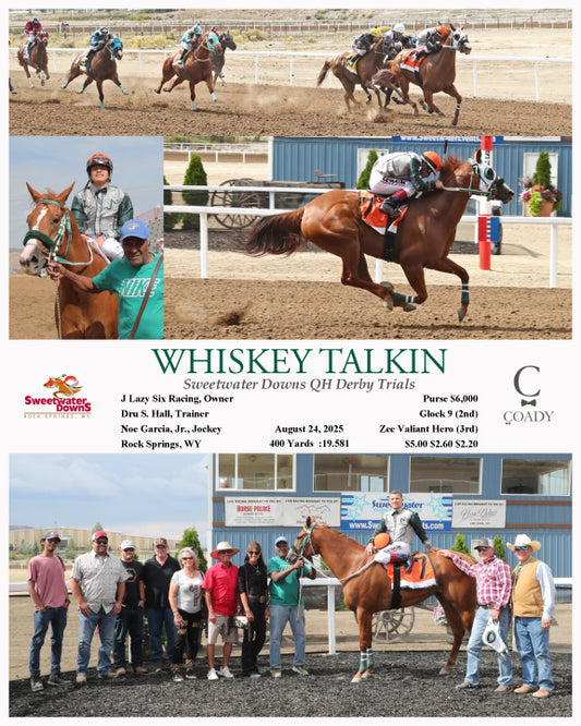 WHISKEY TALKIN - Sweetwater Downs QH Derby Trials - 08-24-25 - R06 - SWF