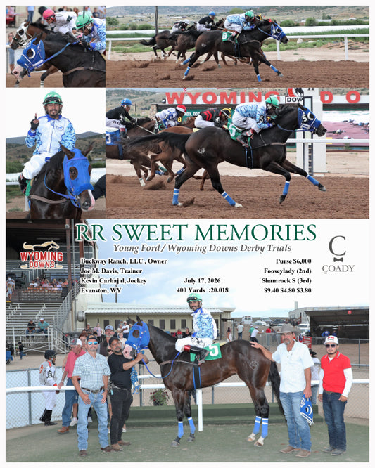 RR SWEET MEMORIES - Young Ford/ Wyoming Downs Derby Trials - 07-17-26 - R06 - WYO