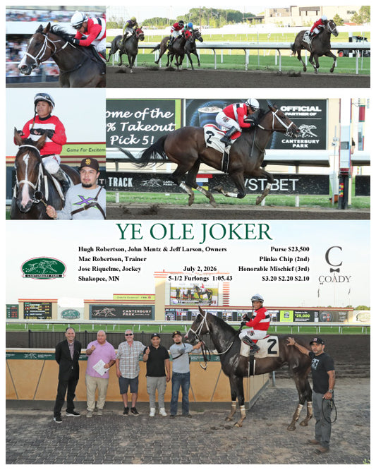 YE OLE JOKER - 07-02-26 - R06 - CBY