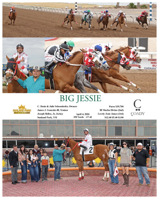 BIG JESSIE - 04-04-26 - R07 - SUN - Coady Media - Kurtis Coady Photography