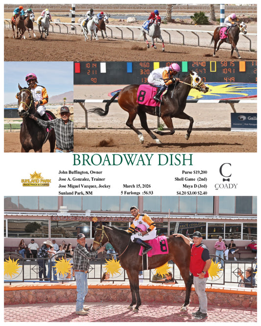 BROADWAY DISH - 03-15-26 - R07 - SUN - Coady Media - Kurtis Coady Photography