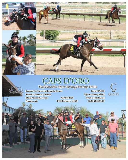 CAPS D'ORO - Turf Paradise Open Spring Futurity Trials - 04-08-26 - R07 - TUP - Coady Media - Kurtis Coady Photography