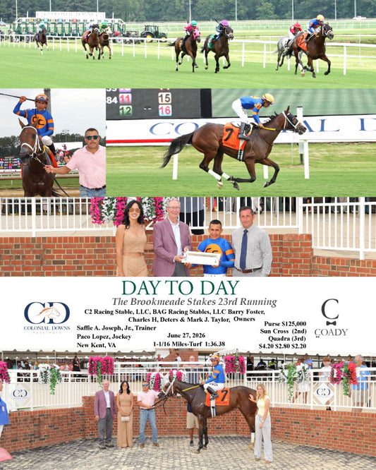 DAY TO DAY  - The Brookmeade Stakes 23rd Running - 06-27-26 - R07 - CNL