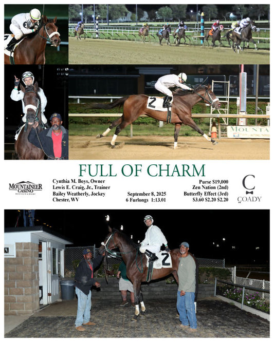 FULL OF CHARM - 09-08-25 - R07 - MNR - Coady Media - Kurtis Coady Photography