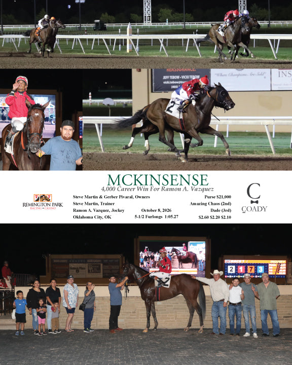 MCKINSENSE - 4,000 Career Win For Ramon A. Vazquez - 10-08-26 - R07 - RP