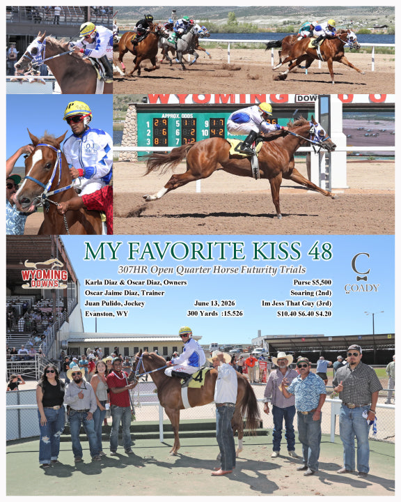MY FAVORITE KISS 48 - 307HR Open Quarter Horse Futurity Trials - 06-13-26 - R07 - WYO