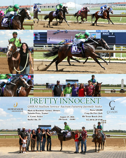 PRETTY INNOCENT - QHRAI Stallion Service Auction Futurity Juvenile Stake - 08-29-26 - R07 - IND
