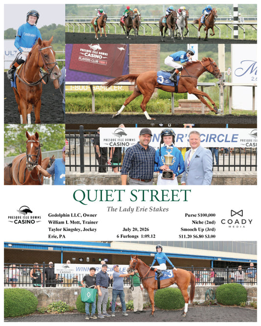 QUIET STREET - The Lady Erie Stakes - 07-20-26 - R07 - PID