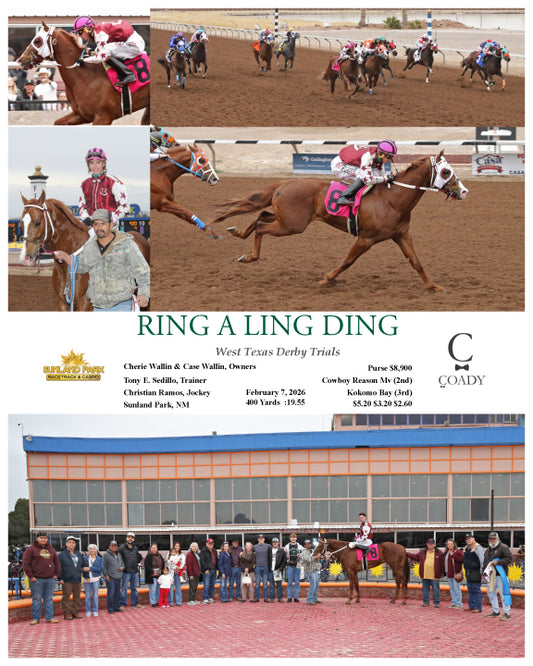 RING A LING DING - West Texas Derby Trials - 02-07-26 - R07 - SUN - Coady Media - Kurtis Coady Photography
