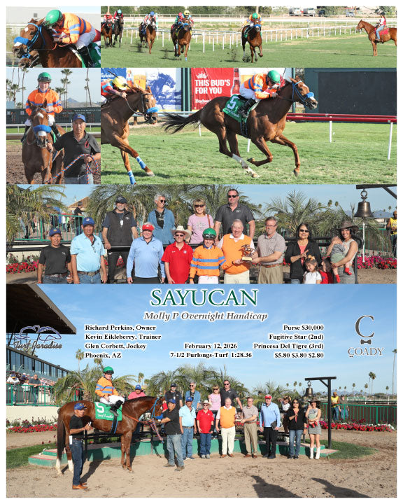 SAYUCAN - Molly P Overnight Handicap - 02-12-26 - R07 - TUP - Coady Media - Kurtis Coady Photography