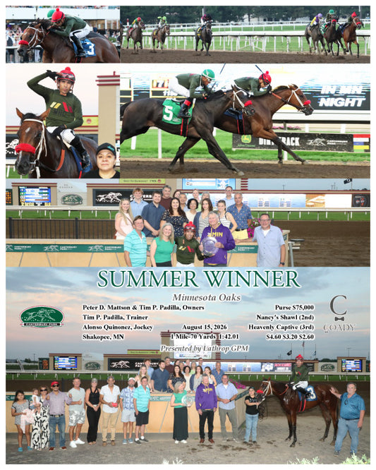 SUMMER WINNER - Minnesota Oaks - 08-15-26 - R07 - CBY
