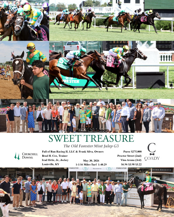 SWEET TREASURE - 053026 - Race 07 - CD  The Old Forester Mint Julep G3