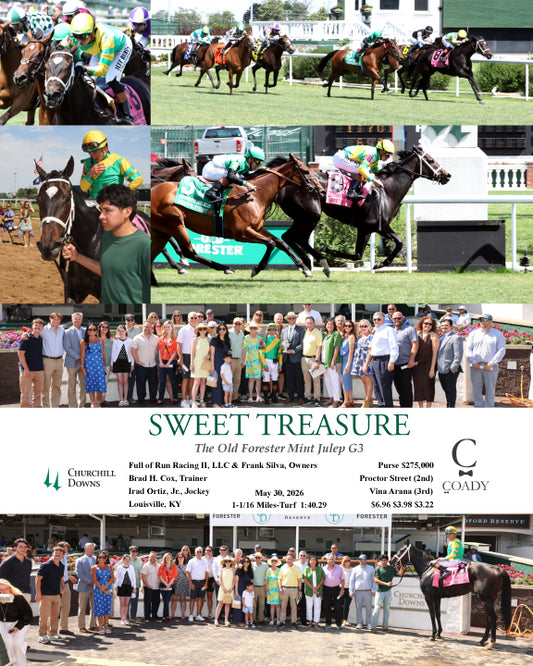SWEET TREASURE - 053026 - Race 07 - CD  The Old Forester Mint Julep G3