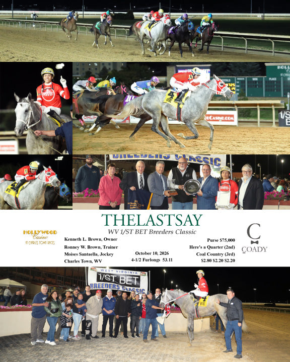 THELASTSAY - WV 1/ST BET Breeders Classic - 10-10-26 - R07 - CT