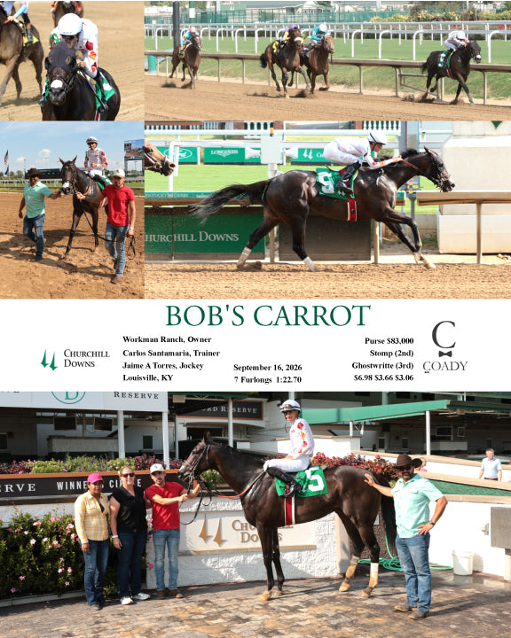 BOB'S CARROT - 091626 - Race 08 - CD