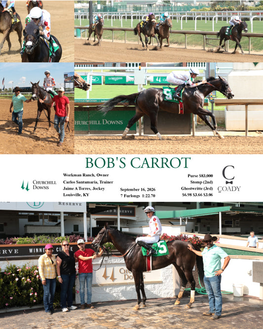 BOB'S CARROT - 091626 - Race 08 - CD