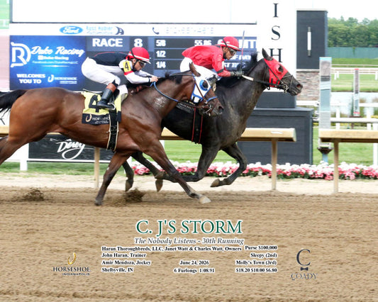 C. J'S STORM - The Nobody Listens - 30th Running - 06-24-26 - R08 - IND - Action