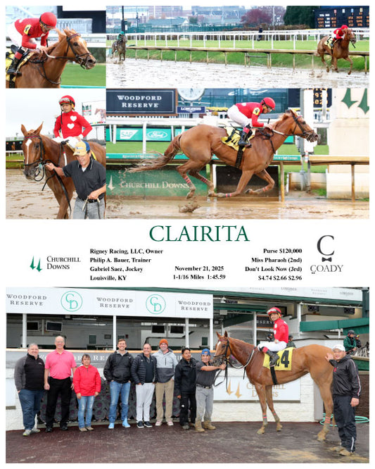 CLAIRITA - 11-21-25 - R08 - CD