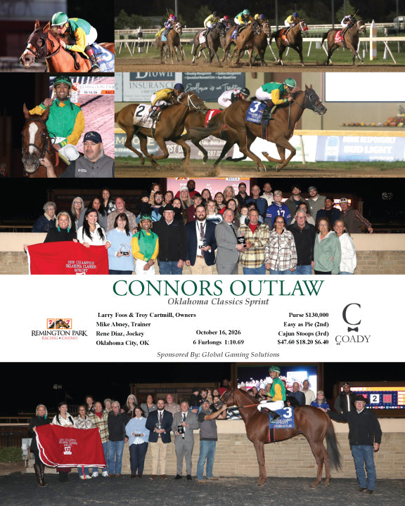 CONNORS OUTLAW - Oklahoma Classics Sprint - 10-16-26 - R08 - RP