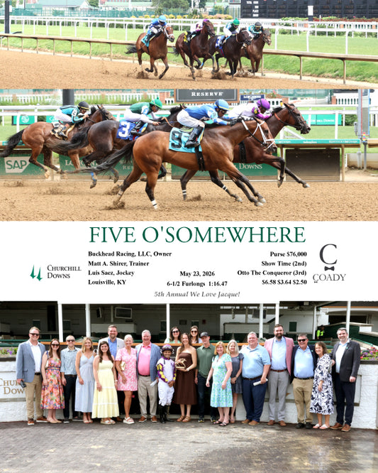 FIVE O'SOMEWHERE - 052326 - Race 08 - CD - Group - Coady Media - Kurtis Coady Photography