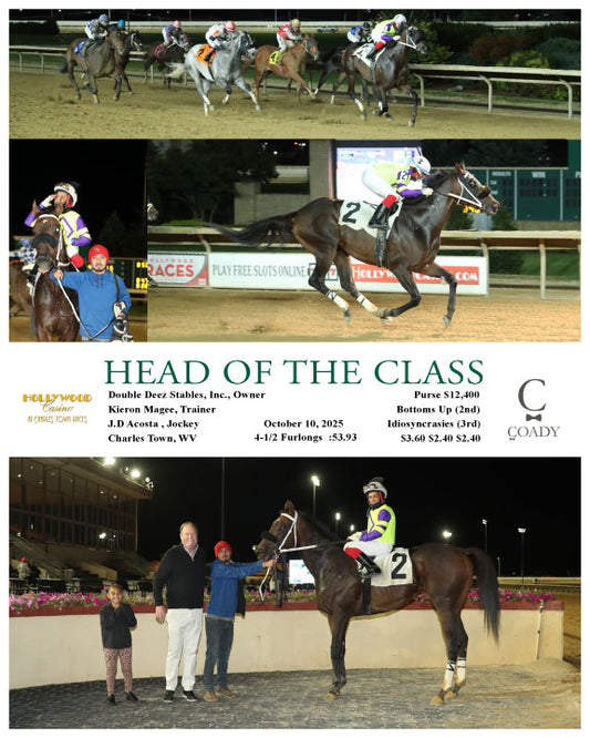 HEAD OF THE CLASS - 10-10-25 - R08 - CT