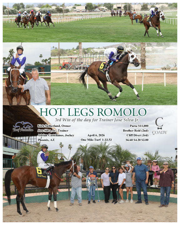 HOT LEGS ROMOLO - 3rd Win of the day for Trainer Jose Silva Jr. - 04-06-26 - R08 - TUP - Coady Media - Kurtis Coady Photography