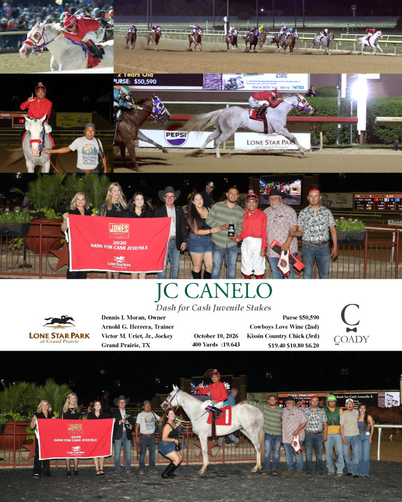 JC CANELO - Dash for Cash Juvenile Stakes - 10-10-26 - R08 - LS