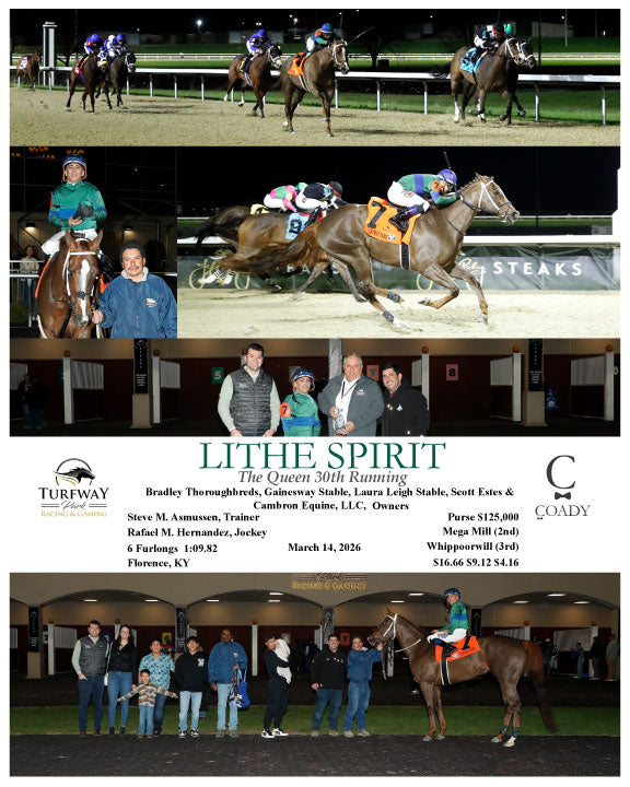 LITHE SPIRIT - The Queen 30th Running - 03-14-26 - R08 - TP - Coady Media - Kurtis Coady Photography