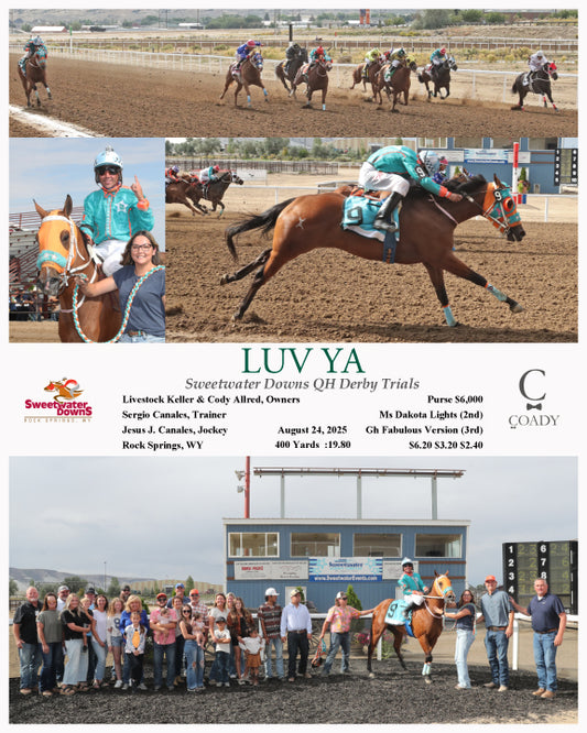 LUV YA - Sweetwater Downs QH Derby Trials - 08-24-25 - R08 - SWF