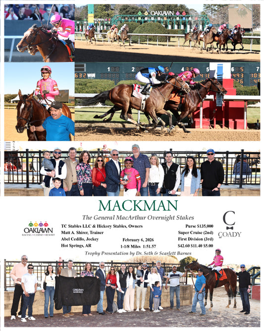 MACKMAN - The General MacArthur Overnight Stakes - 02-06-26 - R08 - OP - Coady Media - Kurtis Coady Photography
