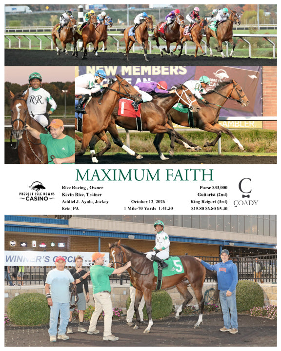 MAXIMUM FAITH - 10-12-26 - R08 - PID